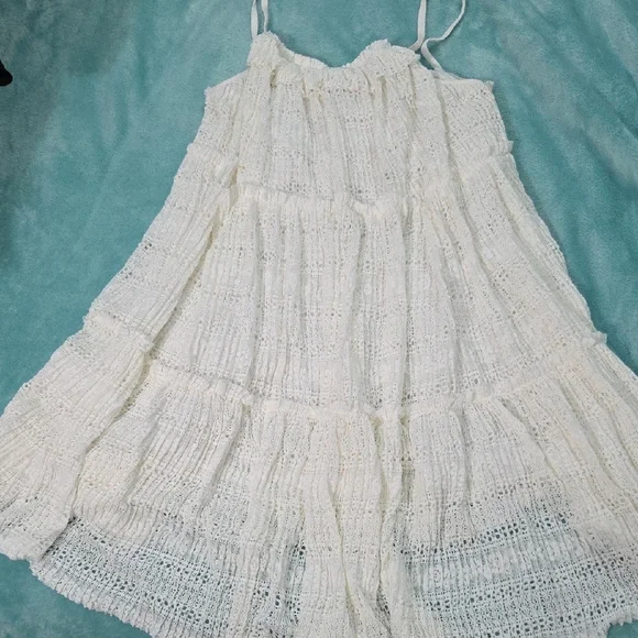 ZARA, Oyster White Sleeveless Dress - Picture 4 of 11